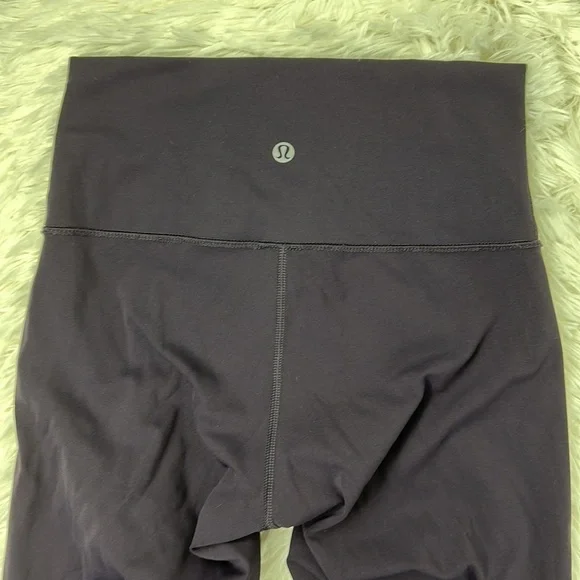 Lululemon Wunder Under Crop (Hi-Rise) (Full-On Luxtreme 21") Black Currant - Picture 6 of 7